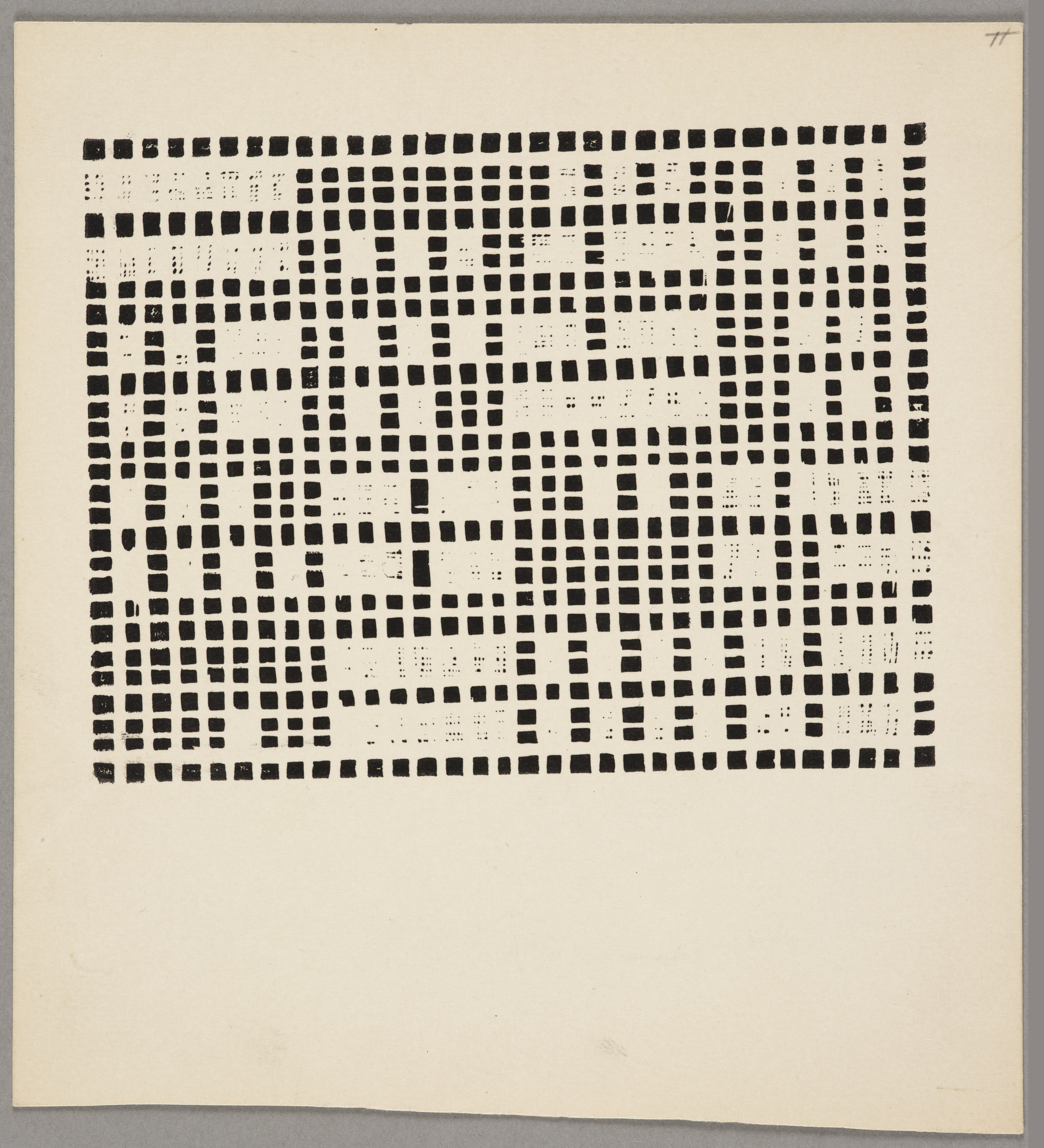 Sans titre (5e état), Aurélie Nemours, 3e quart 20e siècle