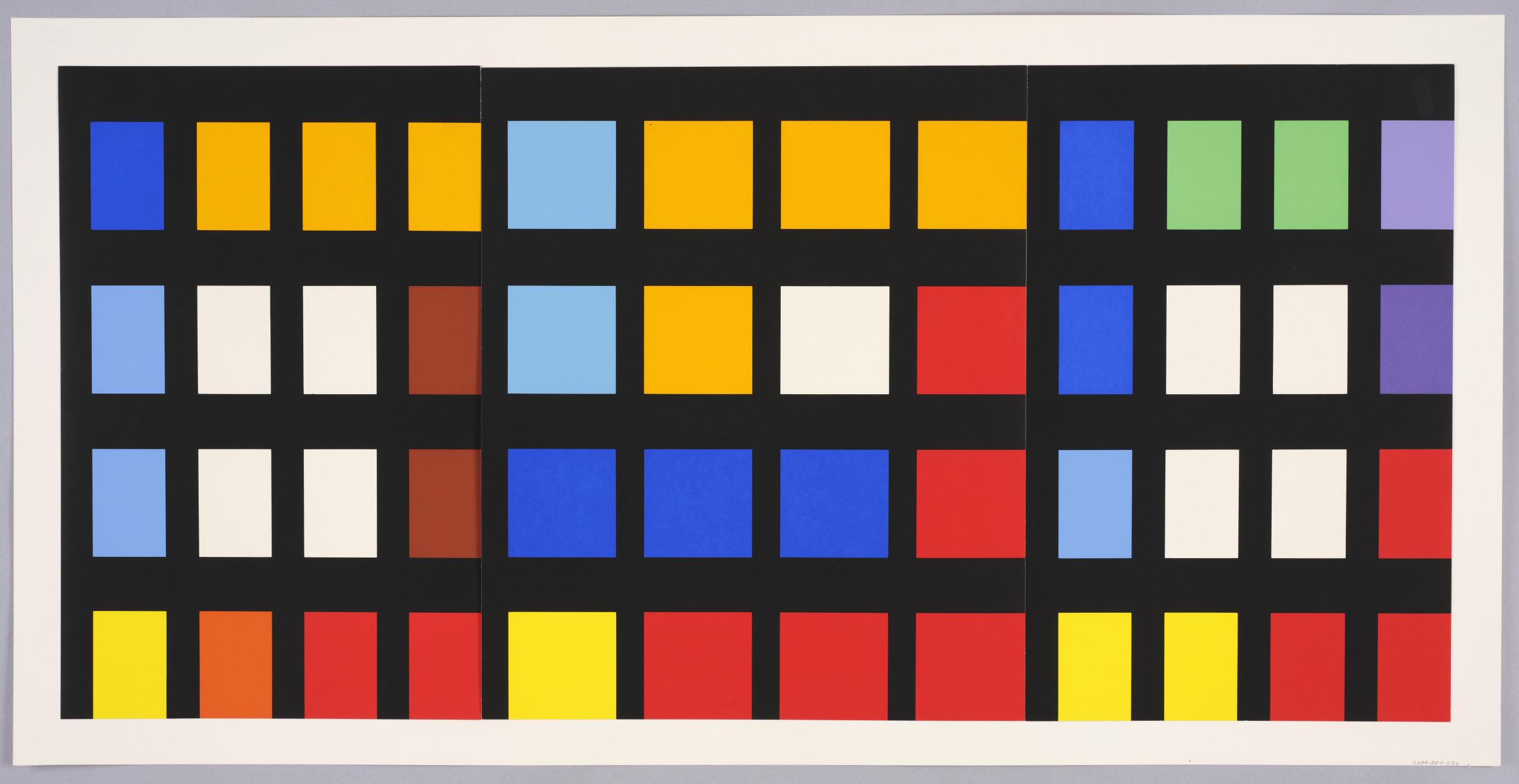 L'ondulatoire, Aurélie Nemours, 1974