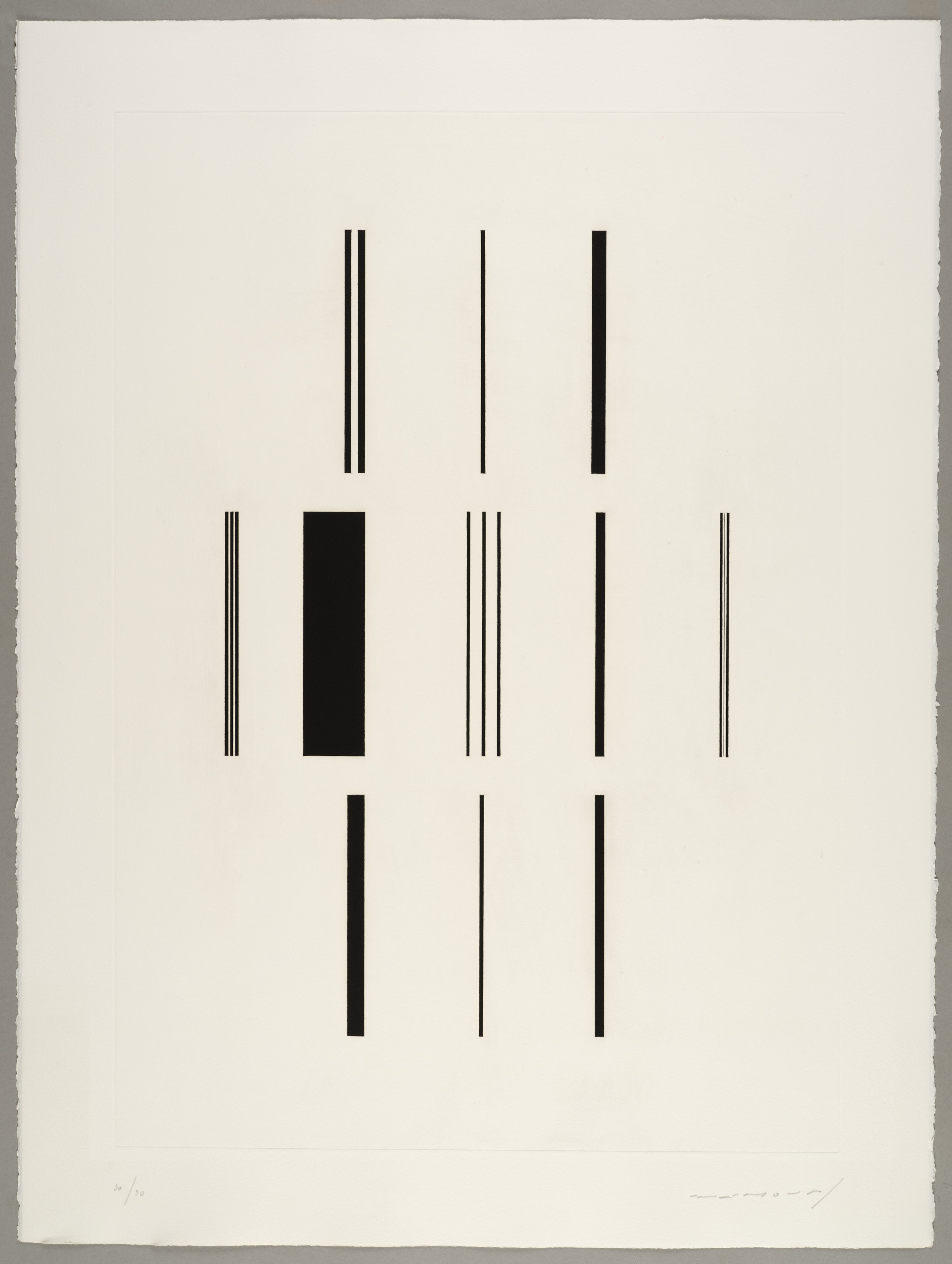 Arc I, Aurélie Nemours, 4e quart 20e siècle