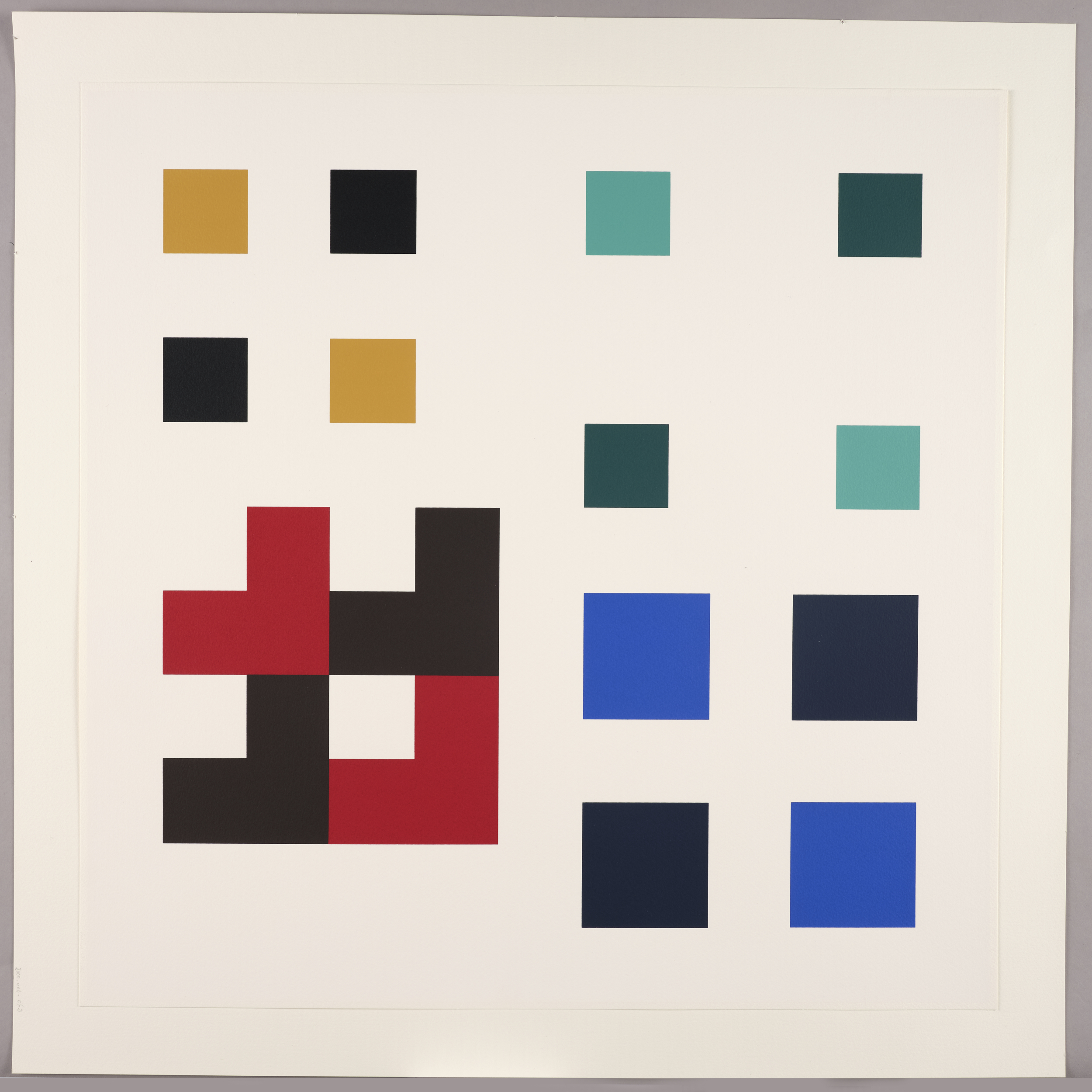 Carré d'angle I, Aurélie Nemours, 4e quart 20e siècle