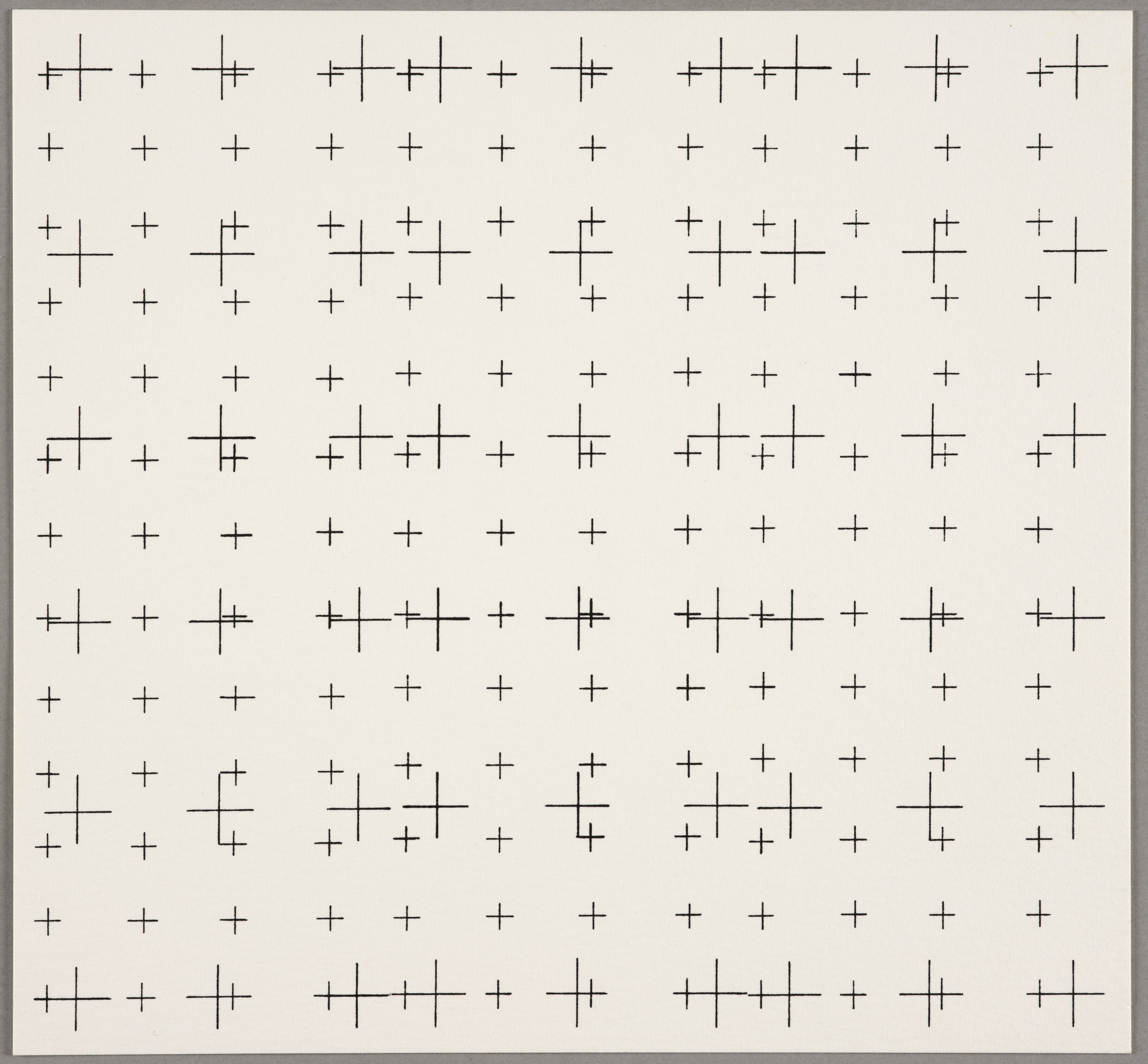 Ecriture, Aurélie Nemours, 2e moitié 20e siècle