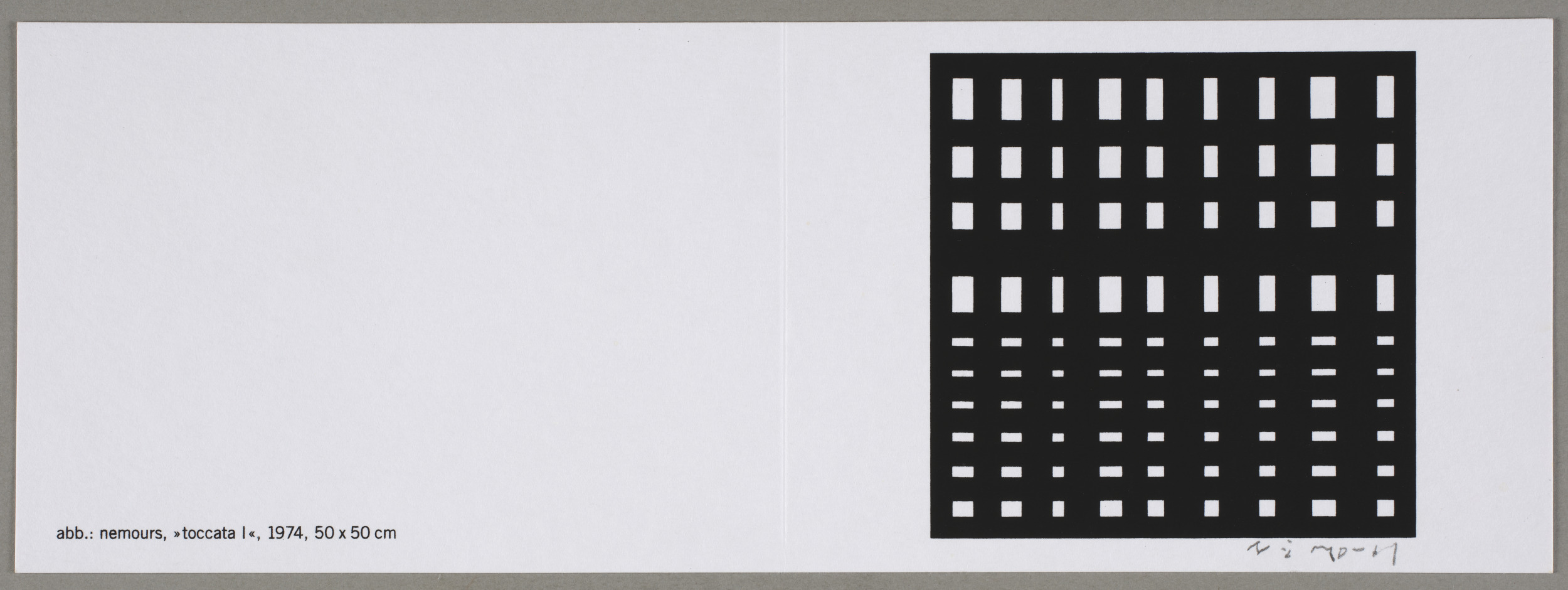 Toccata I, Aurélie Nemours, 1974
