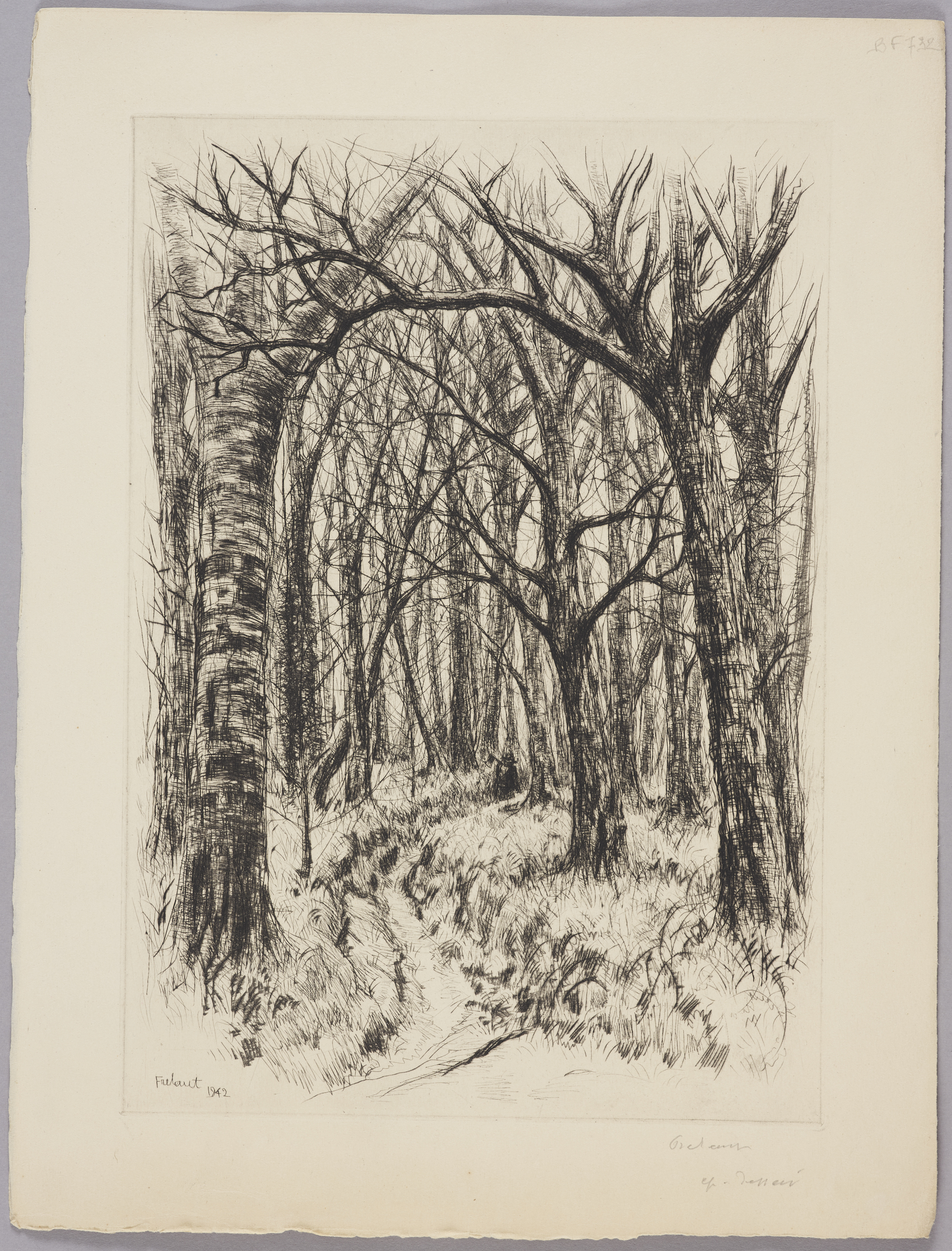La forêt (titre de catalogue), Jean Frélaut, 1942