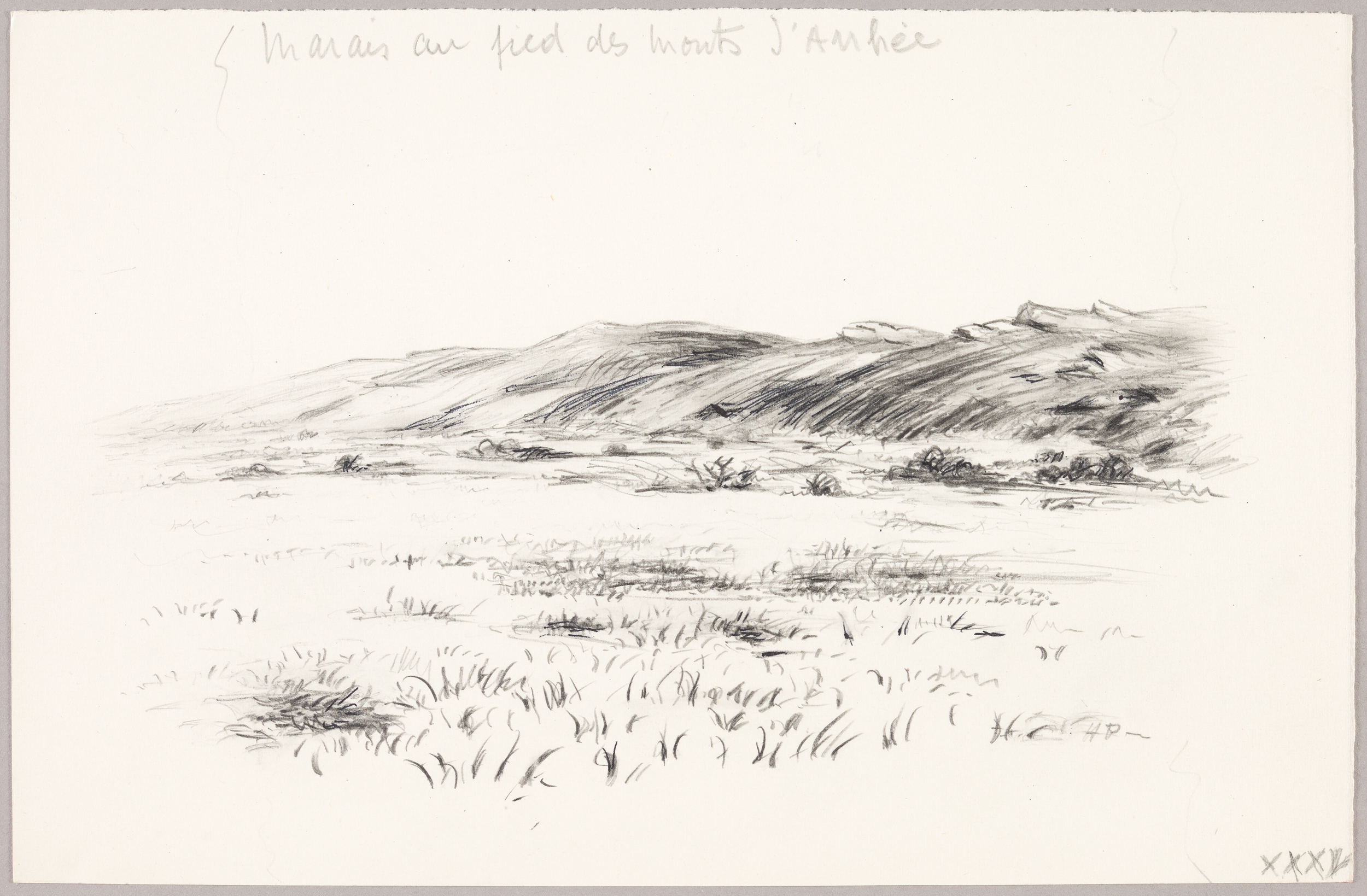 Marais au pied des monts d'Arrhée, Henri de Parceveaux, 20e siècle