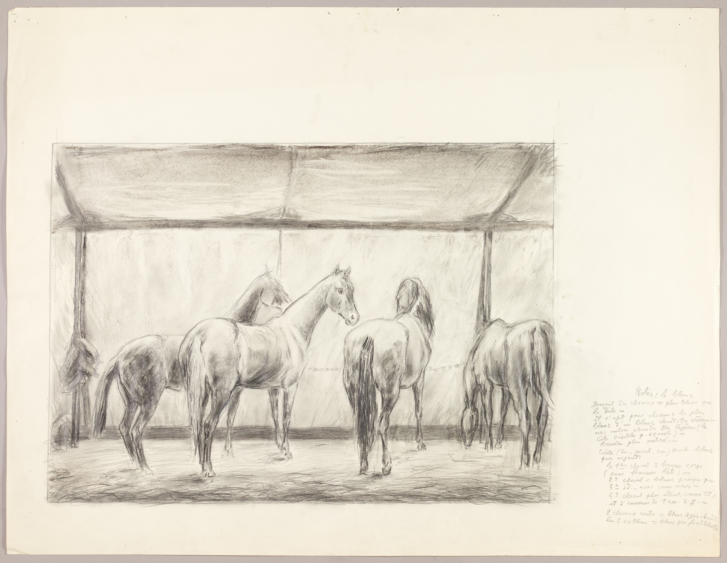 Chevaux de cirque, Henri de Parceveaux, 20e siècle