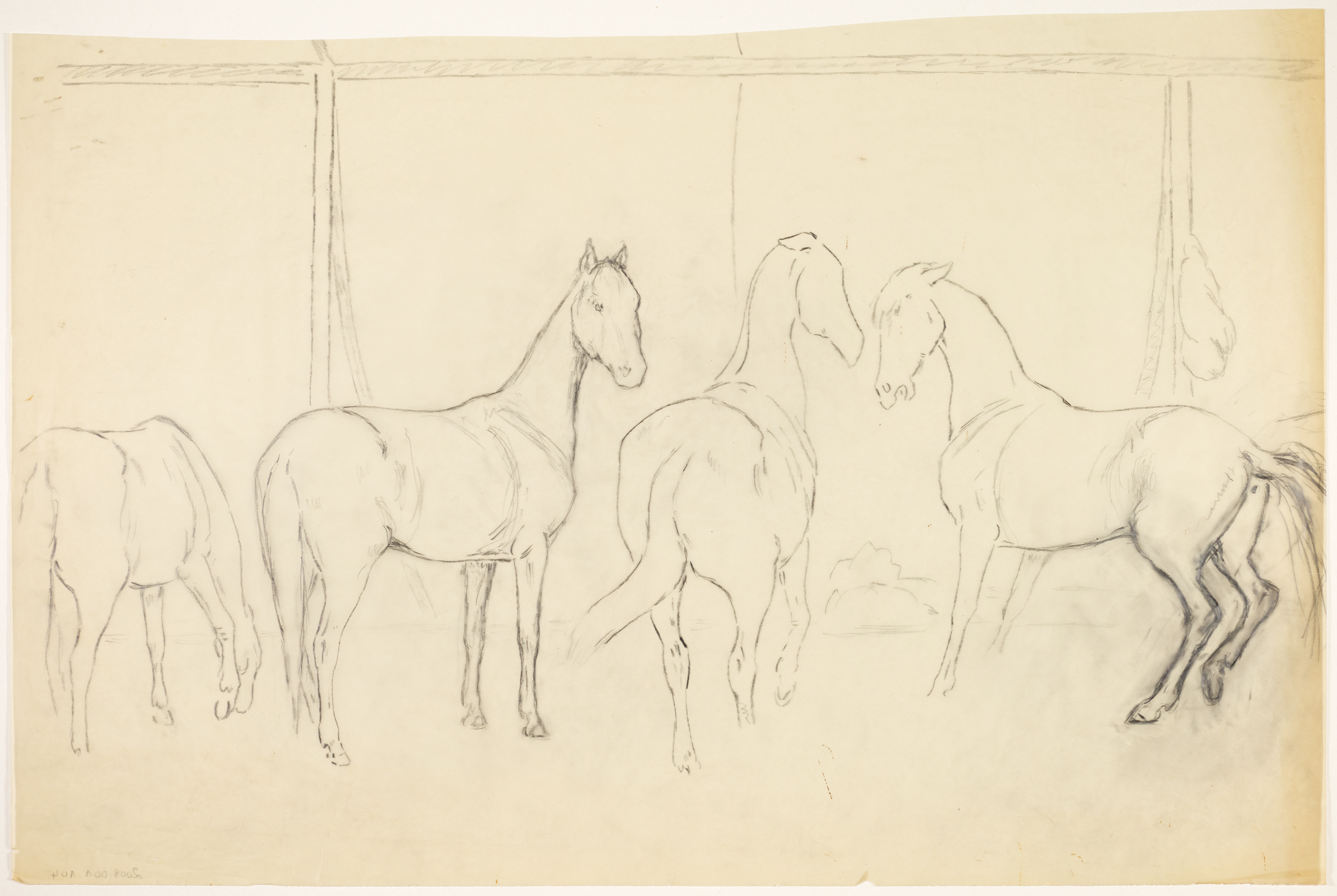 Chevaux de cirque, Henri de Parceveaux, 20e siècle