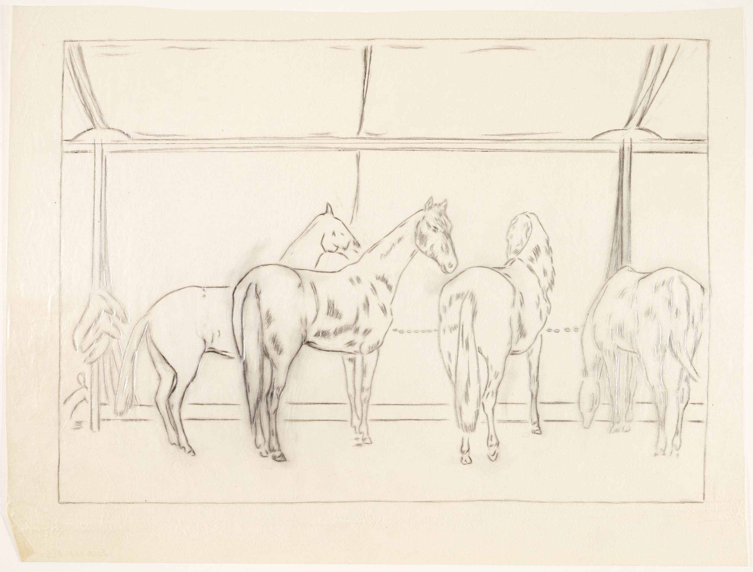 Chevaux de cirque, Henri de Parceveaux, 20e siècle