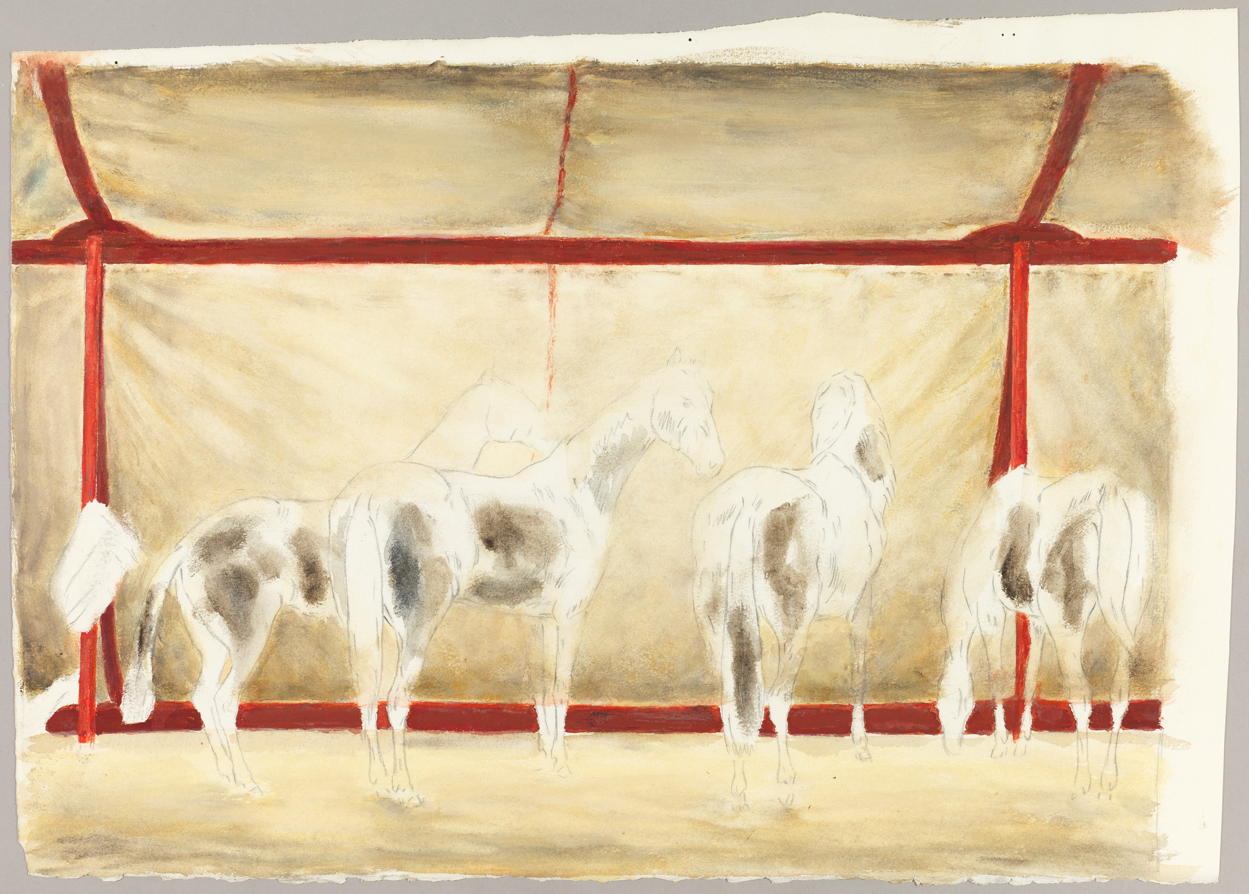 Chevaux de cirque, Henri de Parceveaux, 20e siècle