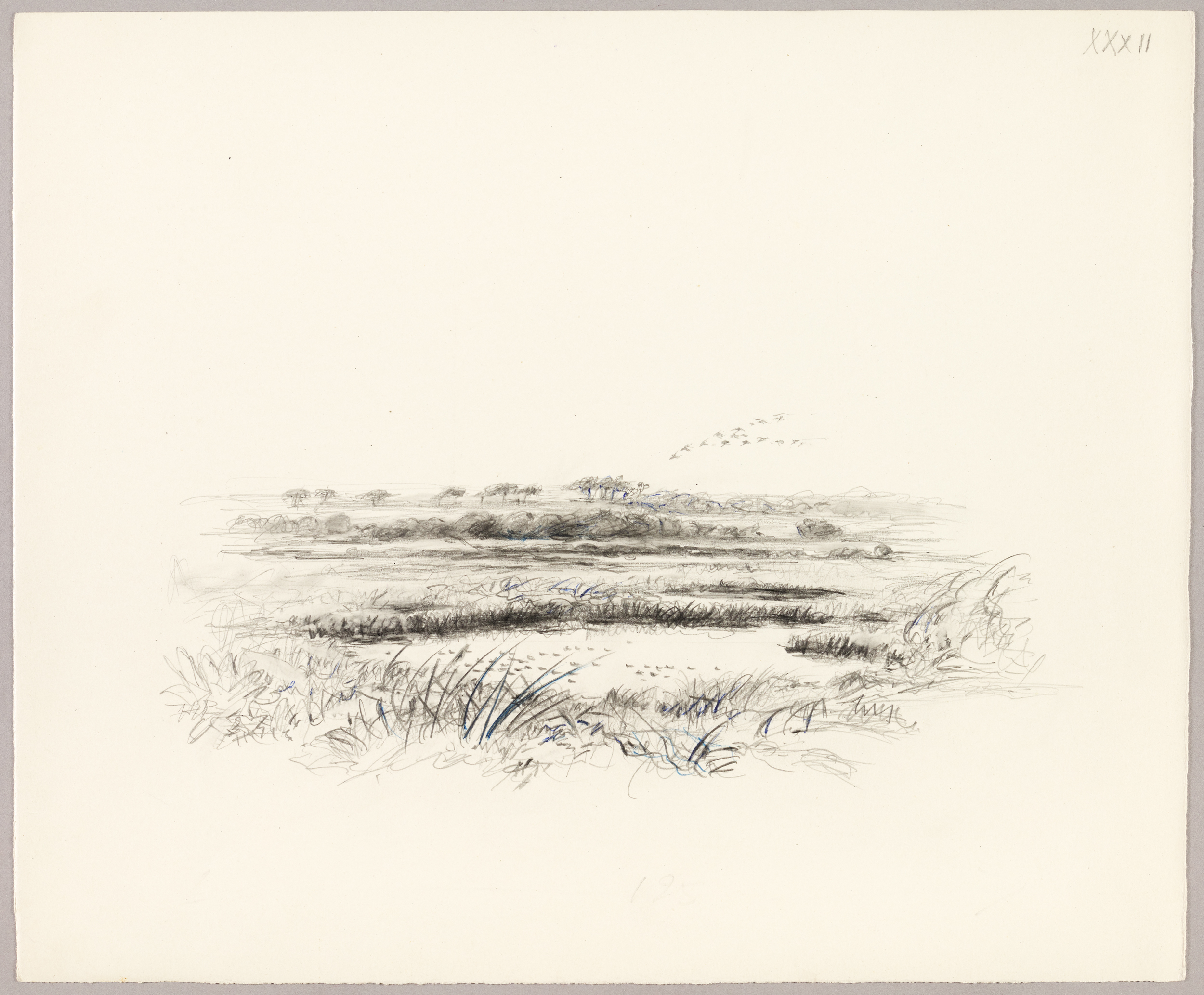 Paysage, Henri de Parceveaux, 20e siècle