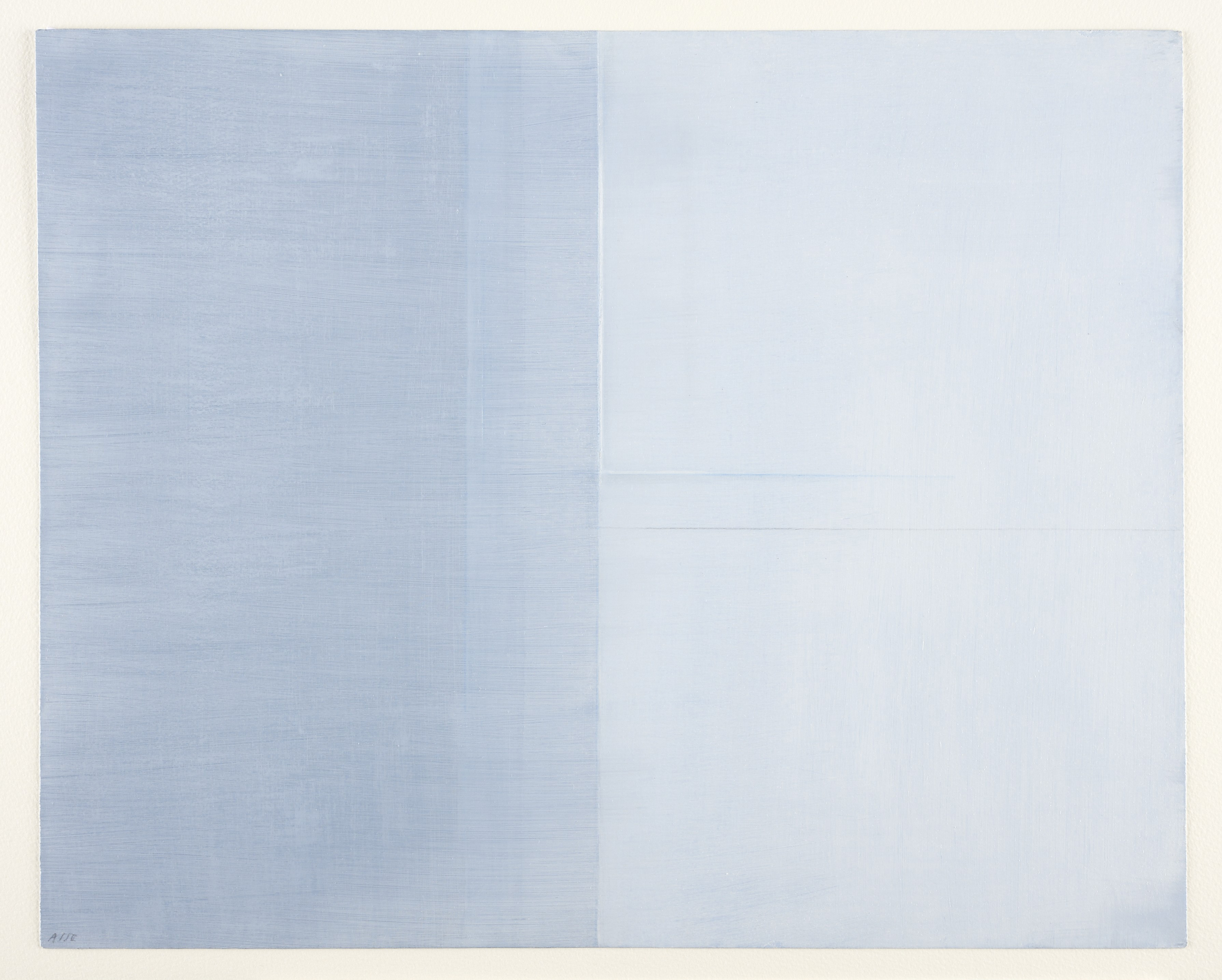 Distance, ligne blanche, Geneviève Asse, 3e quart 20e siècle