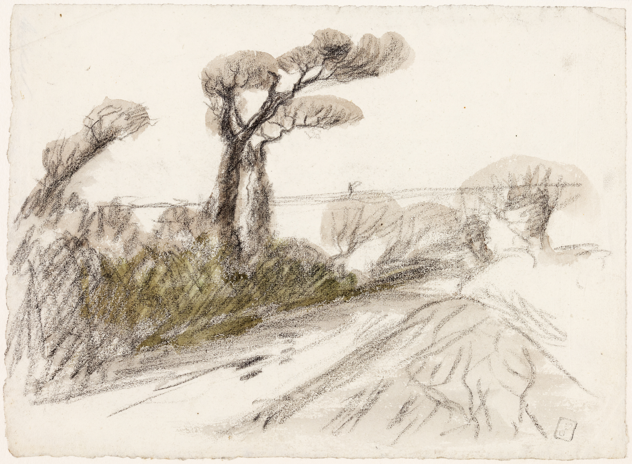 Paysage du golfe (titre factice), Jean Frélaut, 1ère moitié 20e siècle