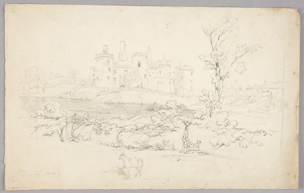 Château de Suscinio. Façade de l'est, Félix Benoist, 19e siècle