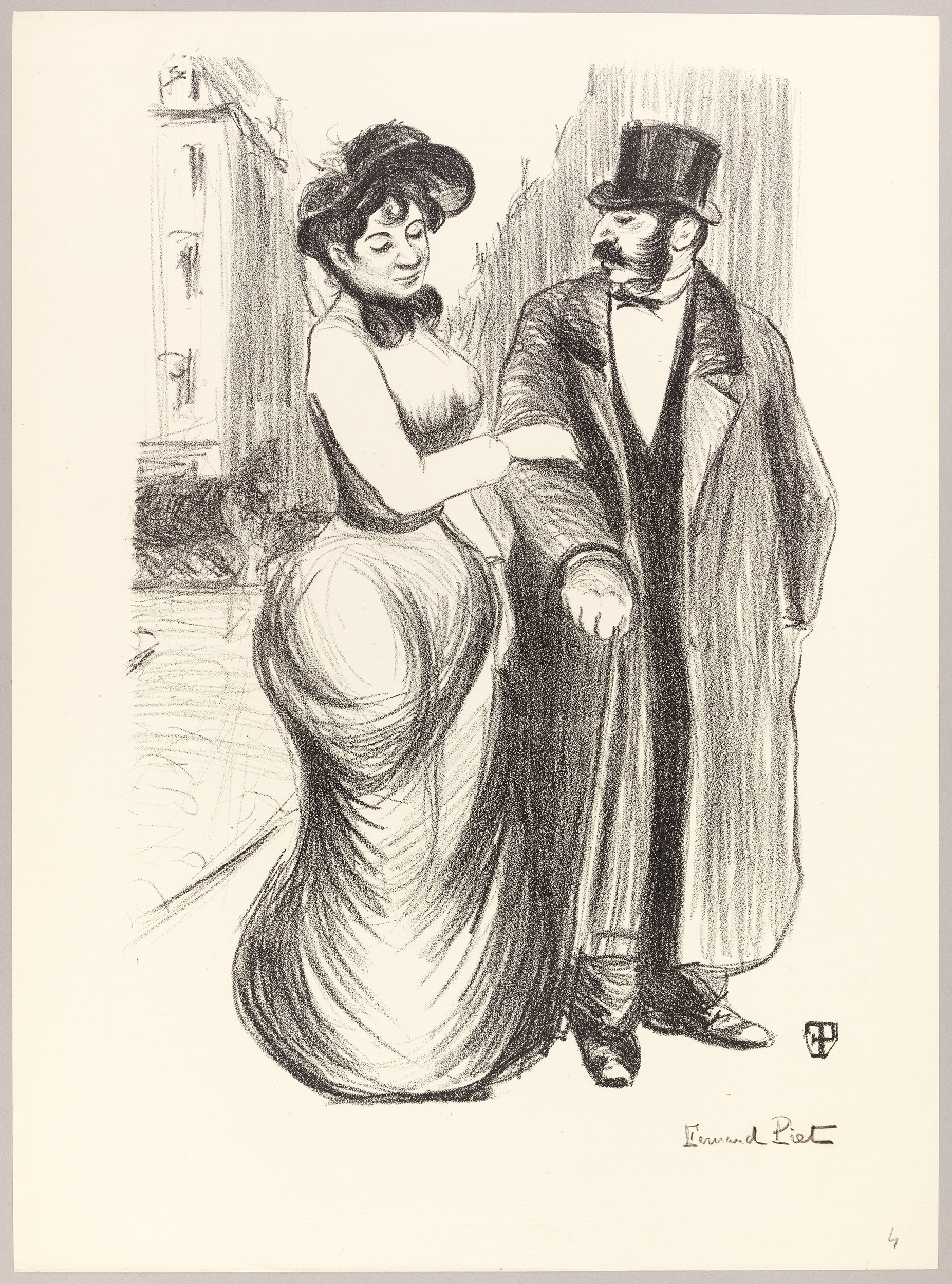 Sans titre (titre factice), Fernand Piet, 4e quart 19e siècle, 1er quart 20e siècle