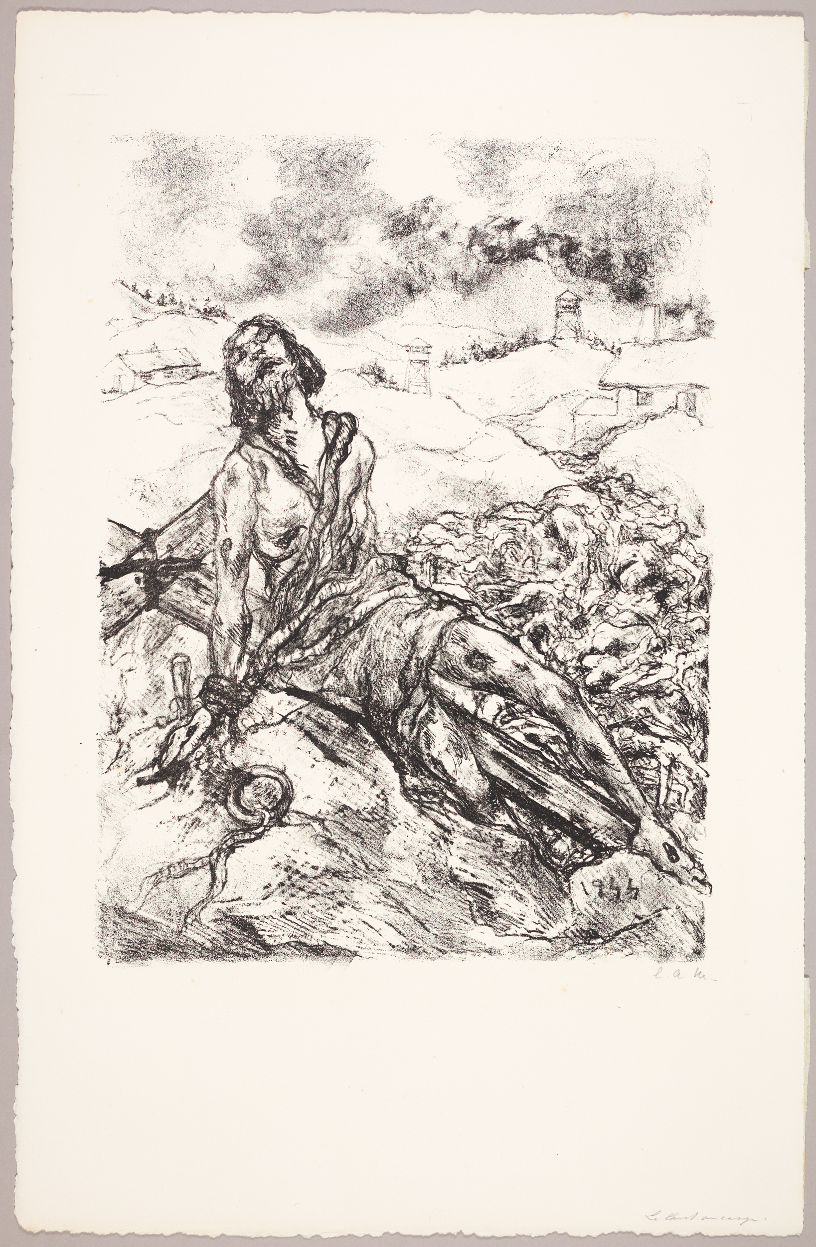 La Christ au camp, Luc-Albert Moreau, 1944