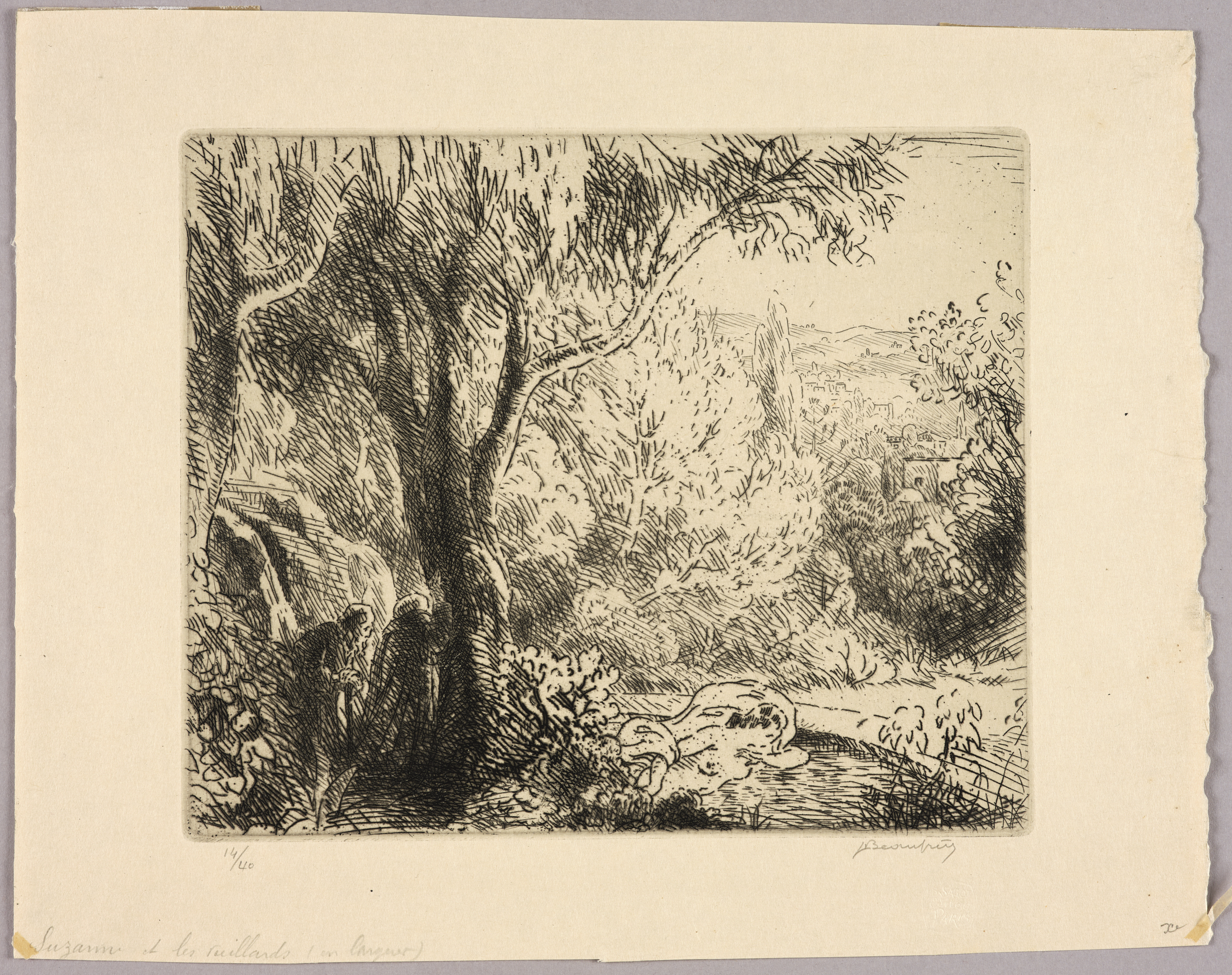 Suzanne et les vieillards, Adolphe Beaufrère, 1920