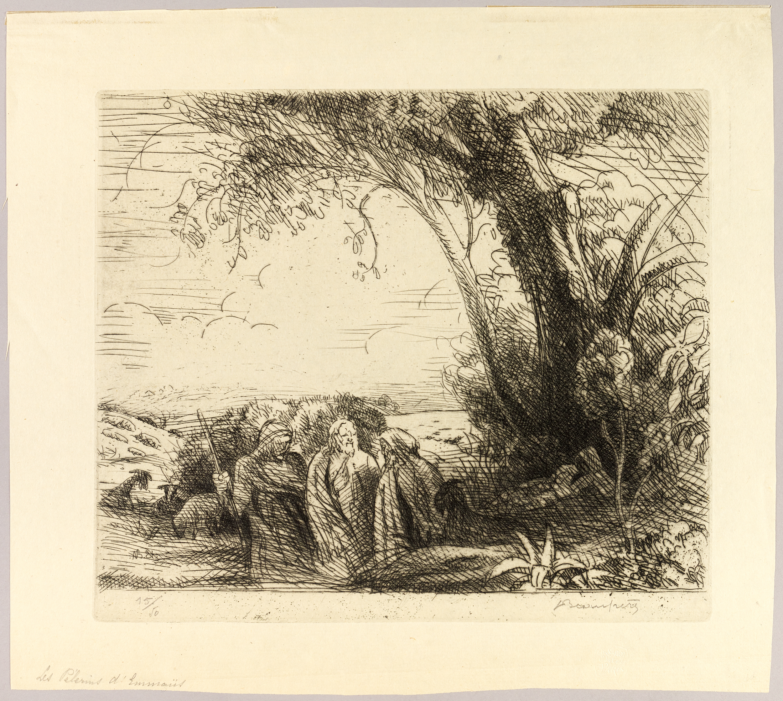 Les Pèlerins d'Emmaüs, Adolphe Beaufrère, 1921