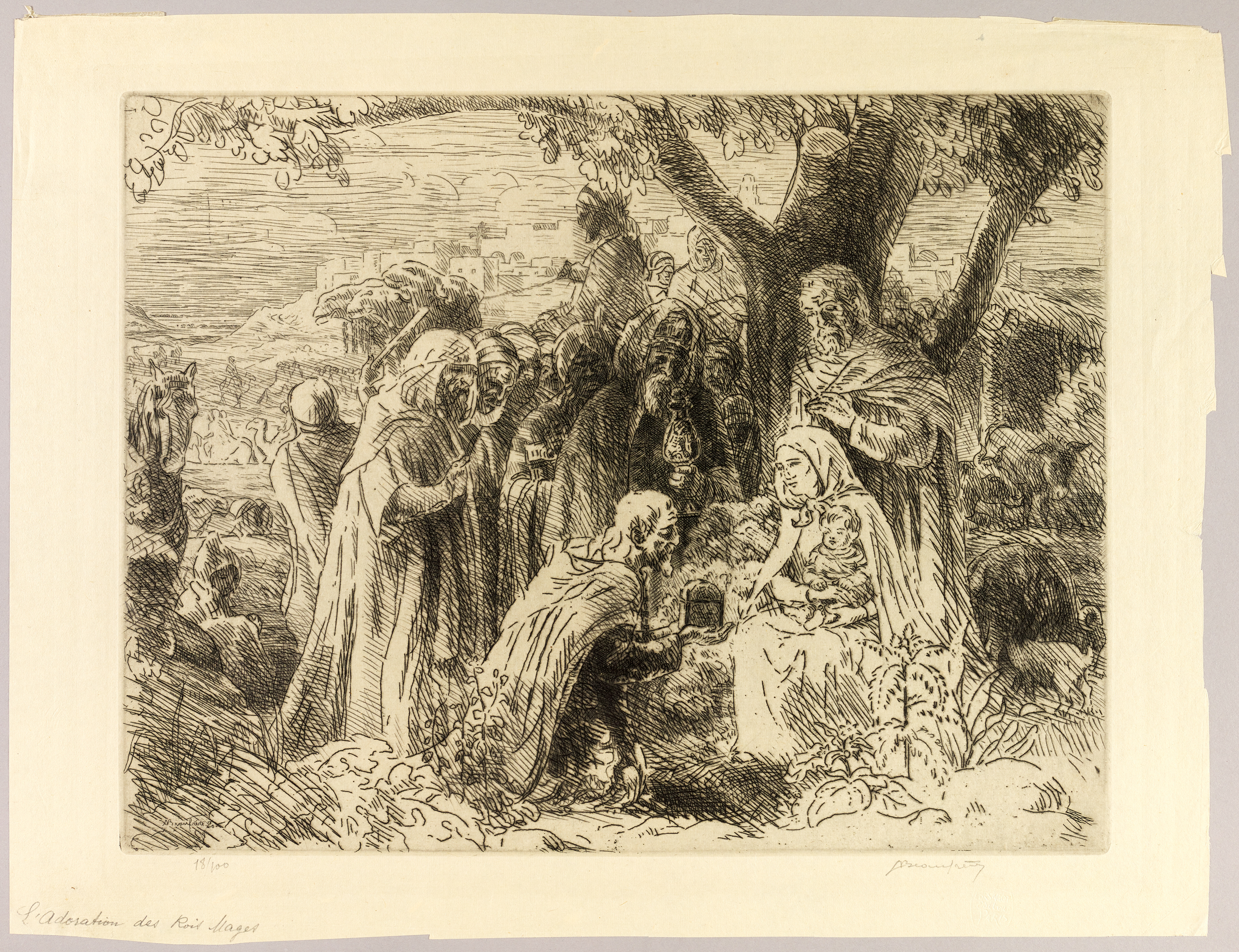 L'adoration des Rois Mages, Adolphe Beaufrère, 1920
