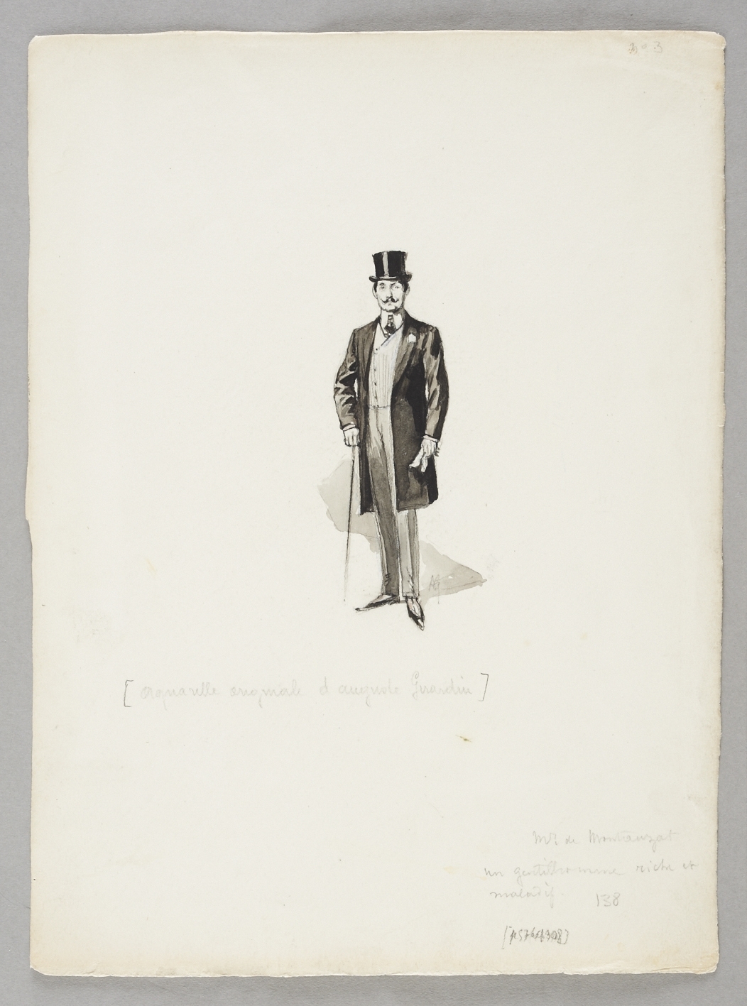M. de Montauzat, Auguste Gérardin, 2e moitié 19e siècle, 1er quart 20e siècle