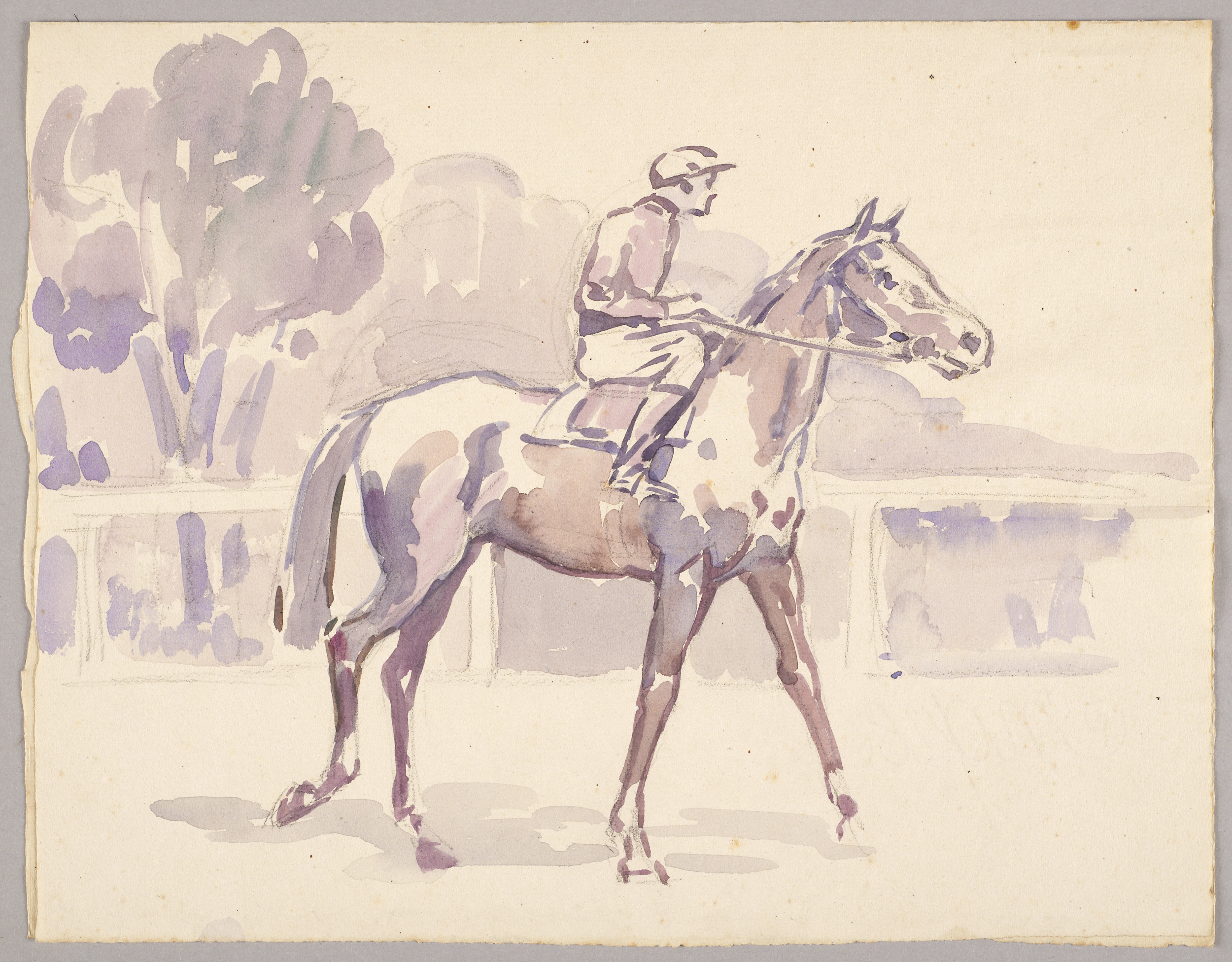 Jockey et sa monture, Jeanne-Marie Barbey