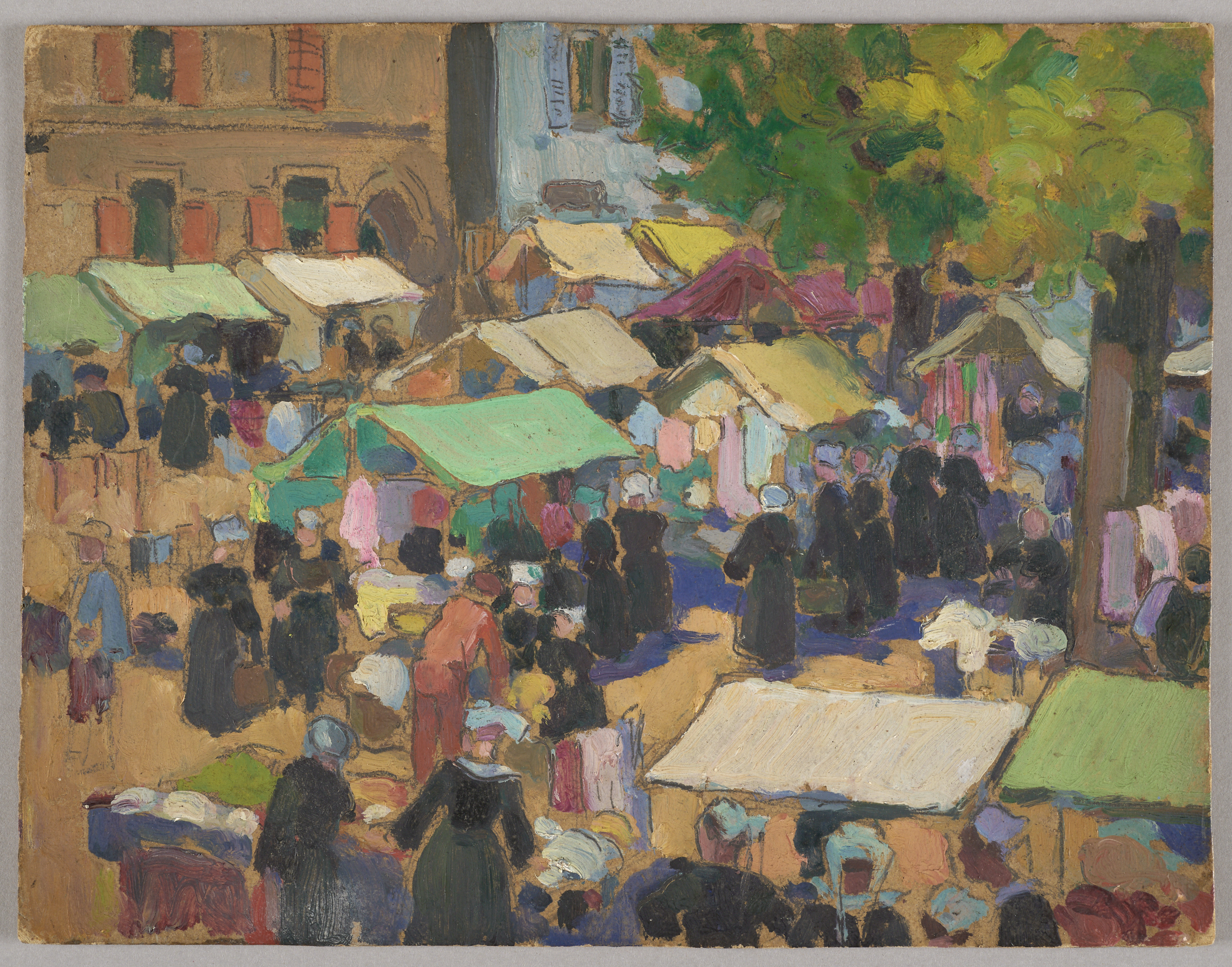Gourin - Marché Place plantée, Jeanne-Marie Barbey