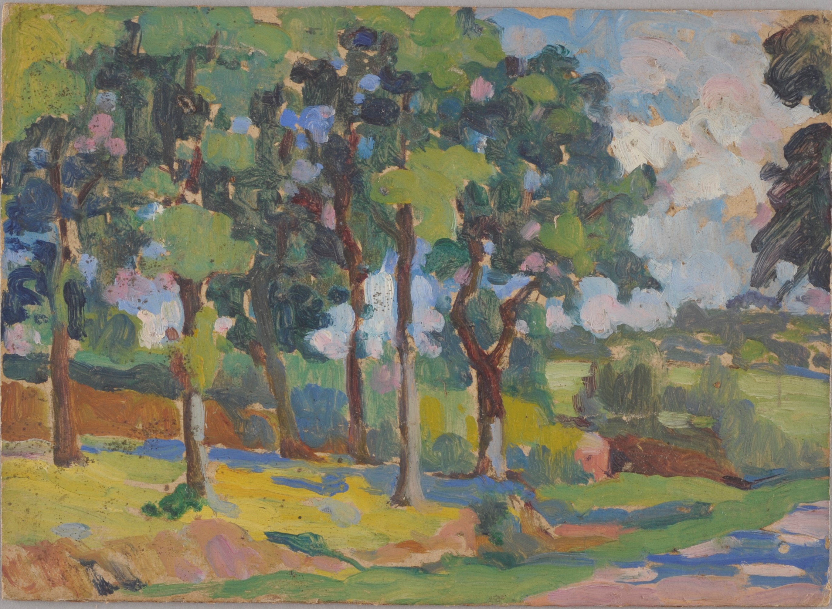 Paysage, Jeanne-Marie Barbey, 1ère moitié 20e siècle
