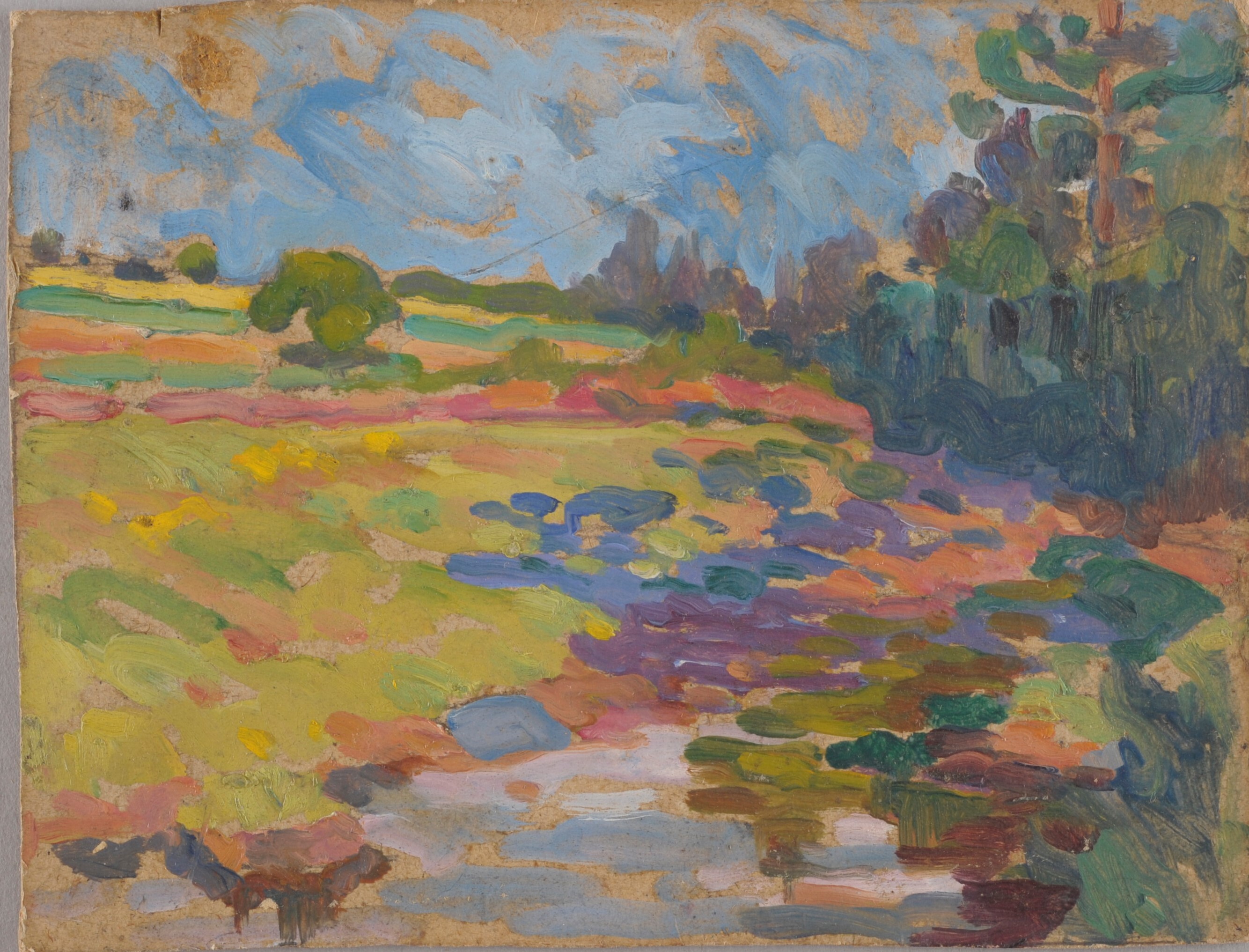 Paysage, Jeanne-Marie Barbey, 1ère moitié 20e siècle