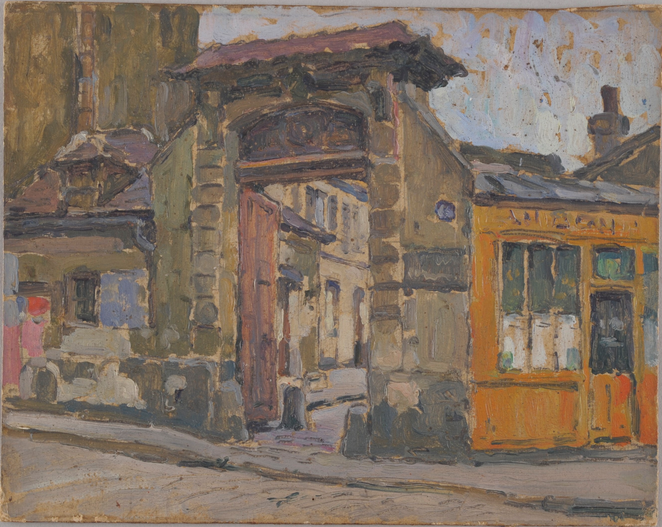 Paris - Rue des Boulets ; Paysage (verso), Jeanne-Marie Barbey