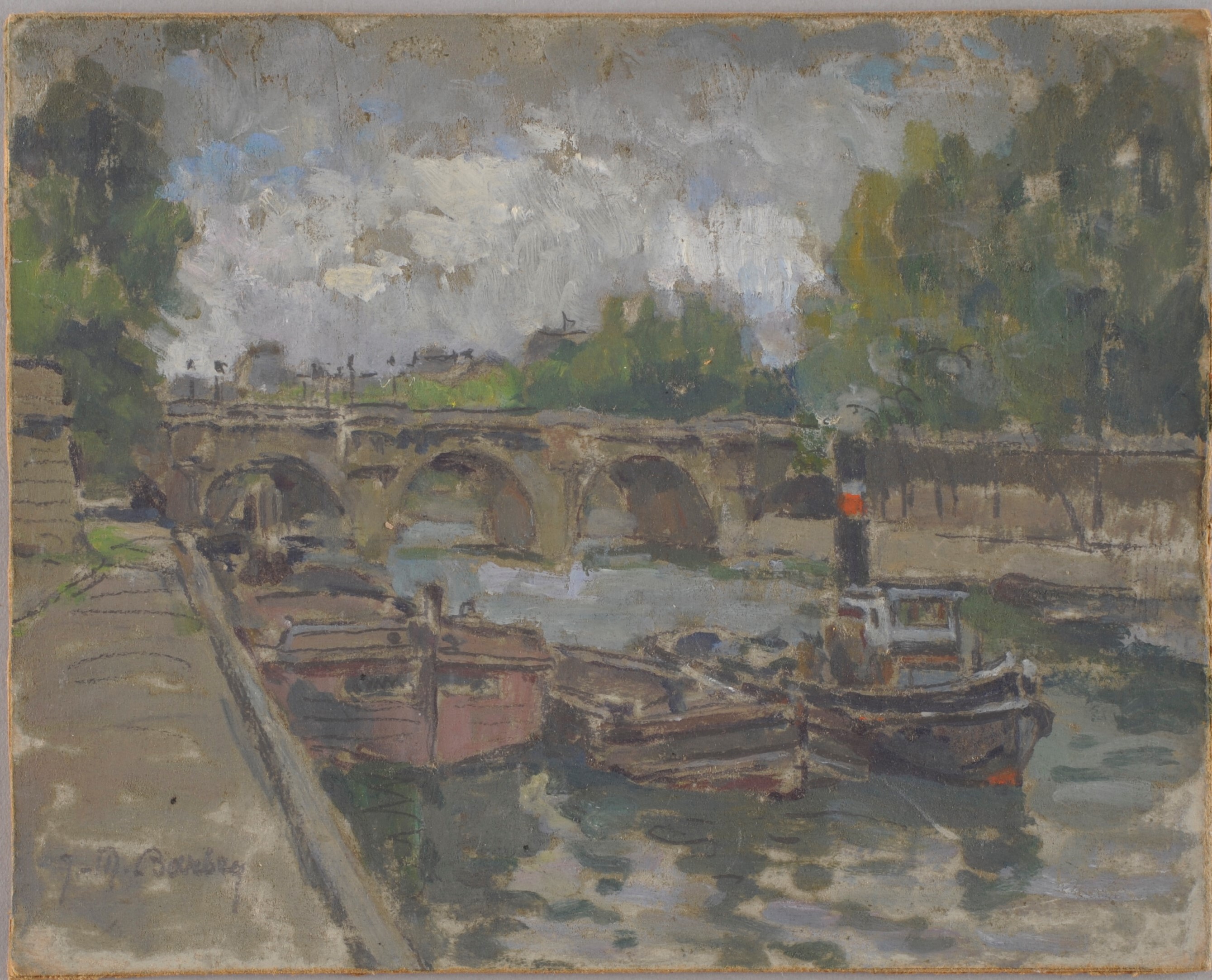 Péniches sur la Seine, Jeanne-Marie Barbey