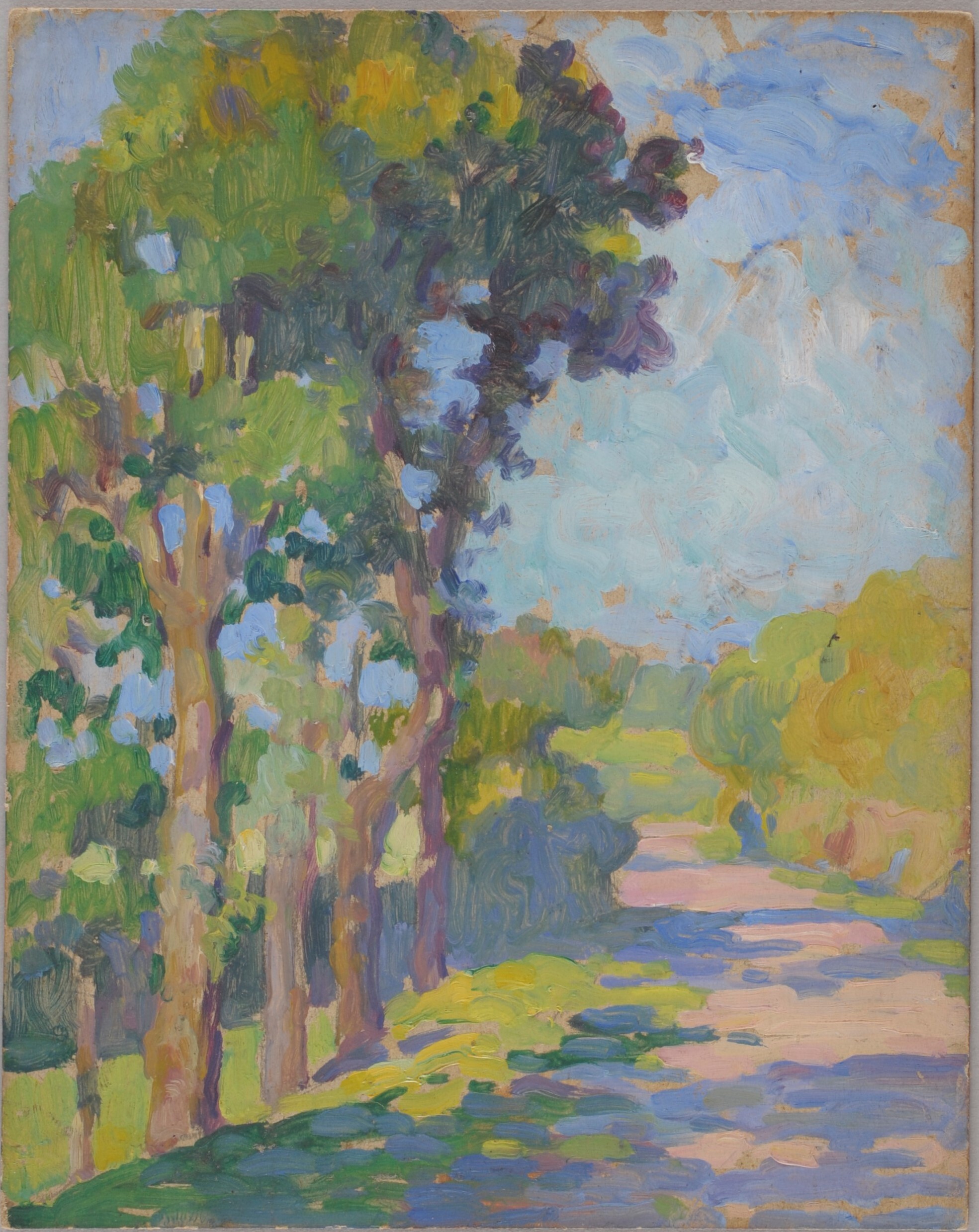 Arbres au bord de la route, Jeanne-Marie Barbey, 1ère moitié 20e siècle