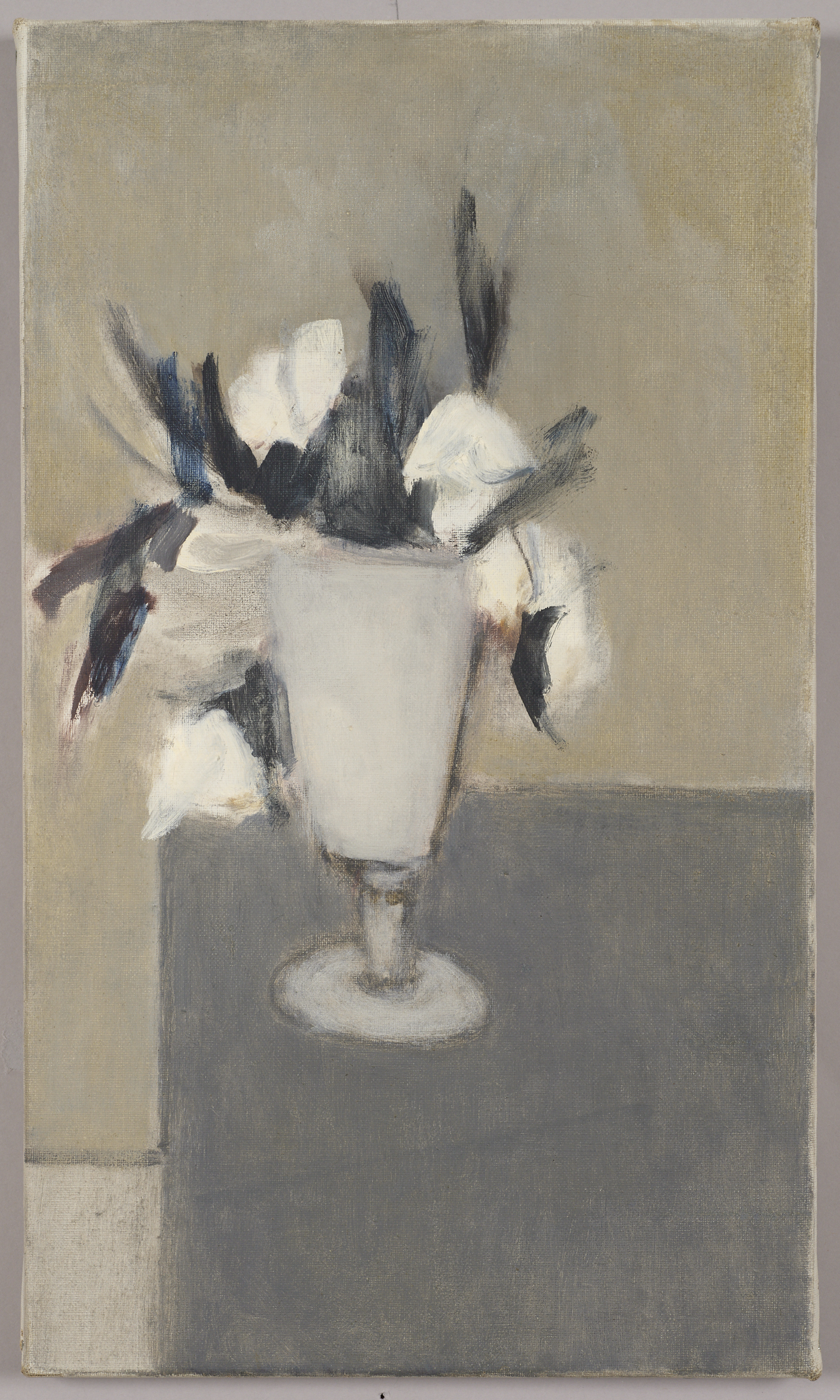 [Sans titre] ; Fleurs blanches dans un vase (titre ancien), Geneviève Asse, 2e quart 20e siècle