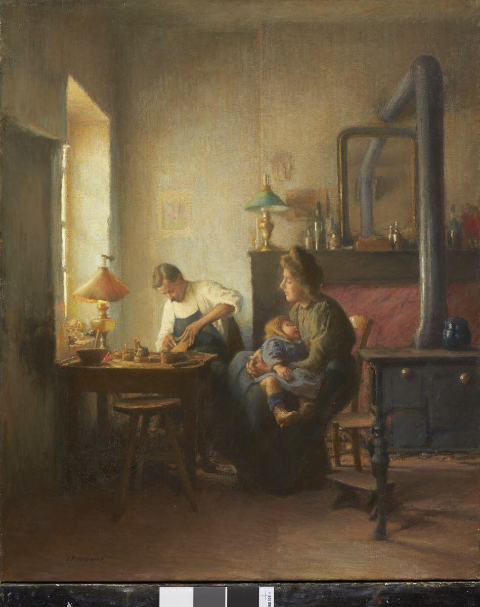 La famille du cordonnier, Léon Delachaux, 1909 vers