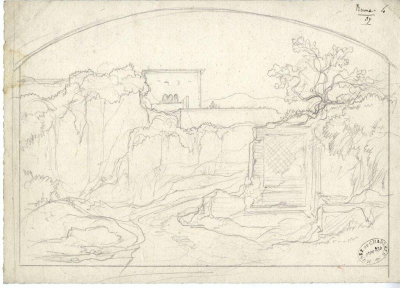 Rome (Italie) campagne aux environs de :, Édouard Bertin