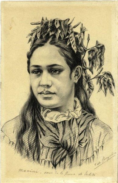 Manini, soeur de la reine de Tahiti, de Jonquières Eugène de Fauque