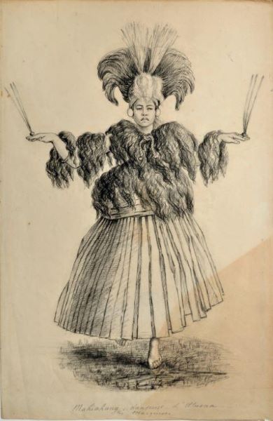 Mahiahana ; danseuse d'Atuona, iles Marquises, de Jonquières Eugène de Fauque
