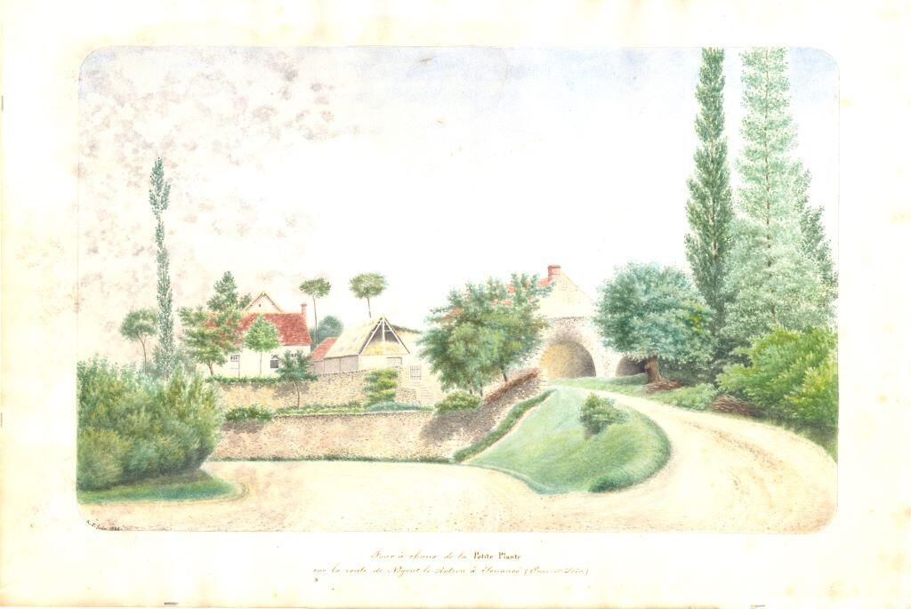 Four à chaux de la Petite-Plante sur la route de Nogent-le-Rotrou à Souancé (Eure-et-Loir), Louis Auguste Jubault, 1882