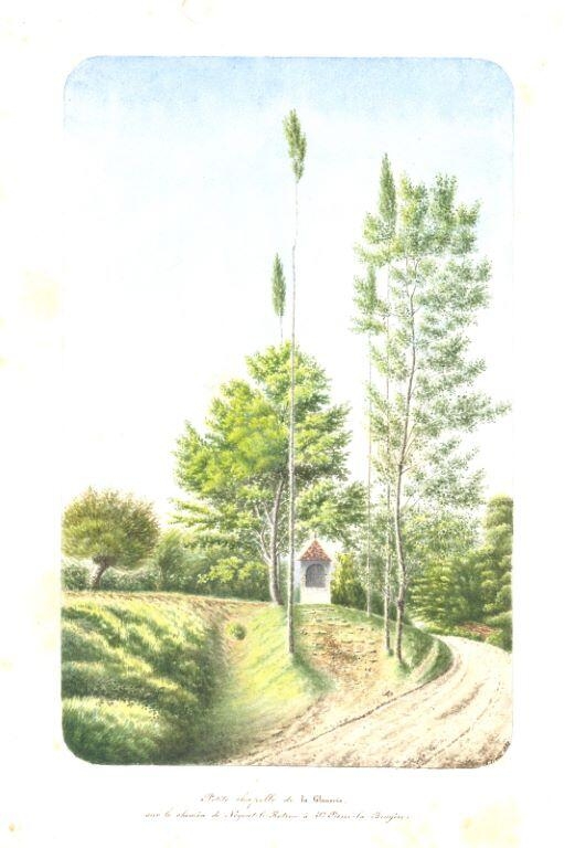 Petite chapelle de la Glanerie, sur le chemin de Nogent-le-Rotrou à Saint-Pierre-la-Bruyère, Louis Auguste Jubault, 1882