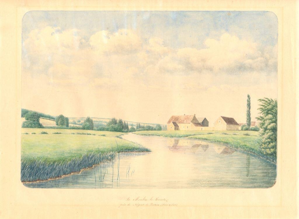 Le Moulin-le-Comte près de Nogent-le-Rotrou (Eure-et-Loir), Louis Auguste Jubault, 1887