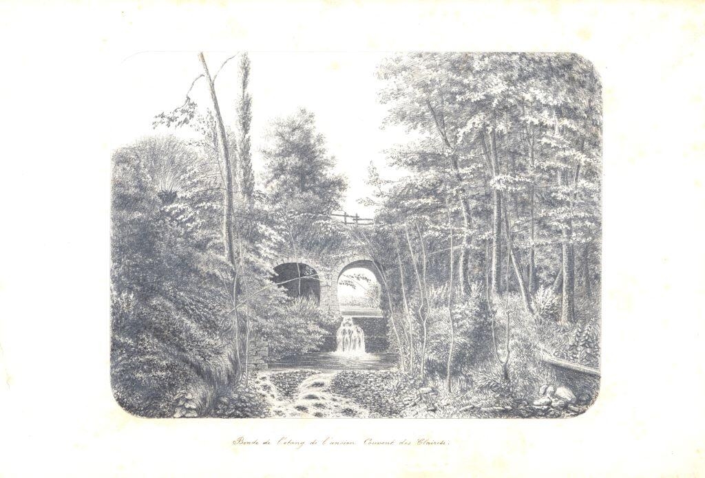 Bonde de l’étang de l’ancien Couvent des Clairets, Louis Auguste Jubault, 1873