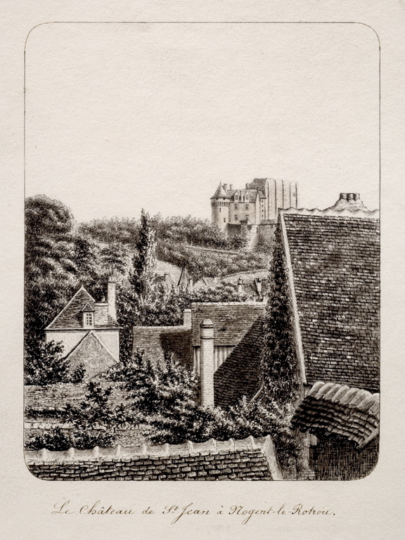 Le Château de St Jean à Nogent-le-Rotrou, Louis Auguste Jubault, 1861