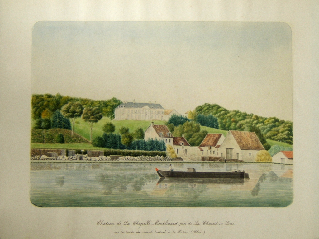 Château de La Chapelle-Montlinard, près de La Charité-sur-Loire, sur les bords du canal latéral à la Loire (Cher), Louis Auguste Jubault, 1882