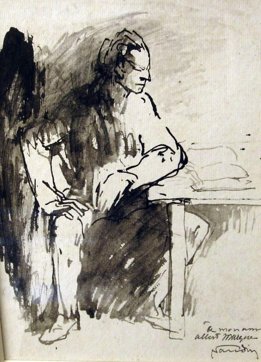 La lecture - A mon ami Albert MUREGNE, Bernard Naudin, 2e quart 20e siècle