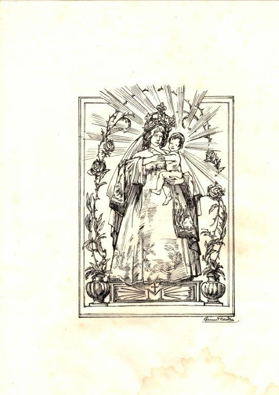 Vierge à l’enfant, Bernard Naudin, Avant 1946