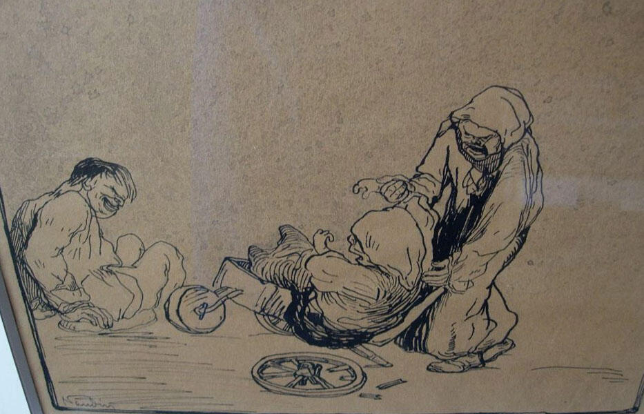 Série “Les Affligés” : La roue cassée, Bernard Naudin, Vers 1904