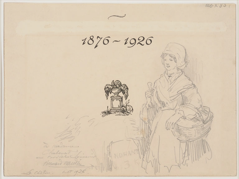 En-tête du programme des Fêtes du cinquantenaire 1876-1926, Bernard Naudin, 1926