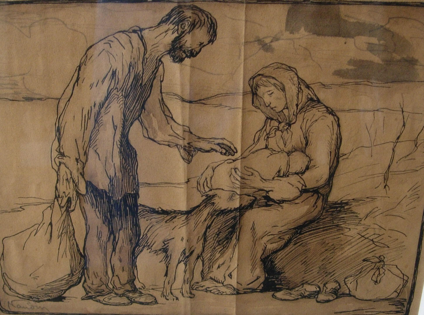 Série “les affligés” : L’abandonnée, Bernard Naudin, Vers 1904