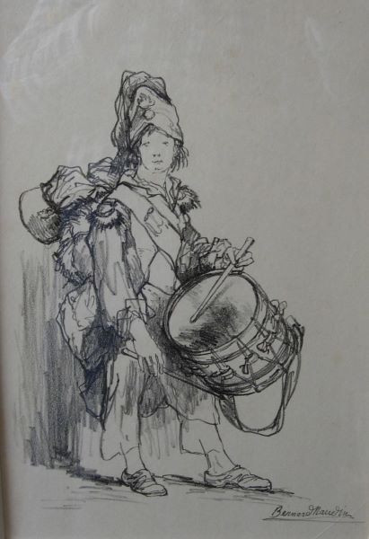 Petit tambour jouant, Bernard Naudin, 1920
