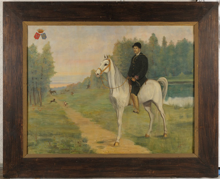 François LETELLIER à cheval, Fernand Maillaud, 1893