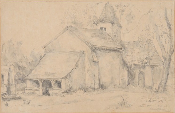 L’église de Nohant (Indre), Bernard Naudin, 1925