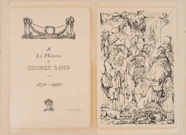 A la Mémoire de George Sand - 1876-1926, Bernard Naudin, 1926
