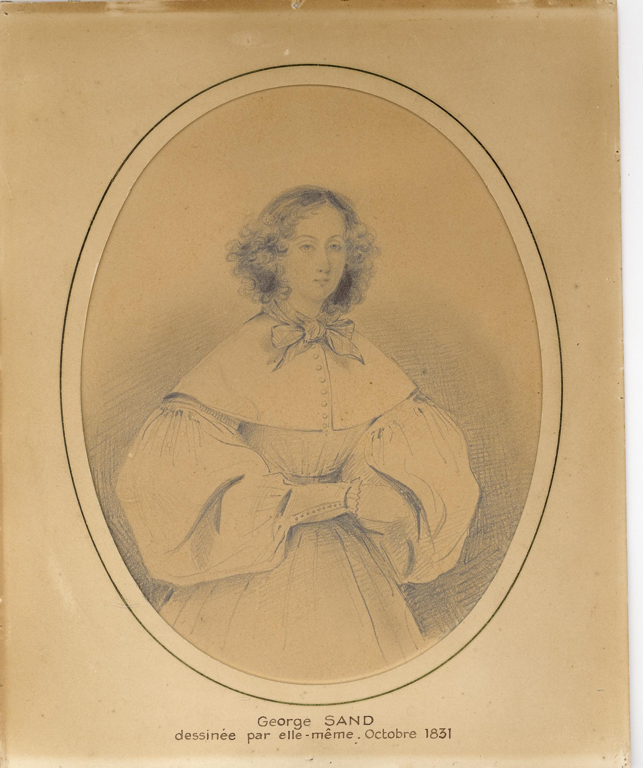 George Sand, autoportrait à 27 ans, George Sand, 1831